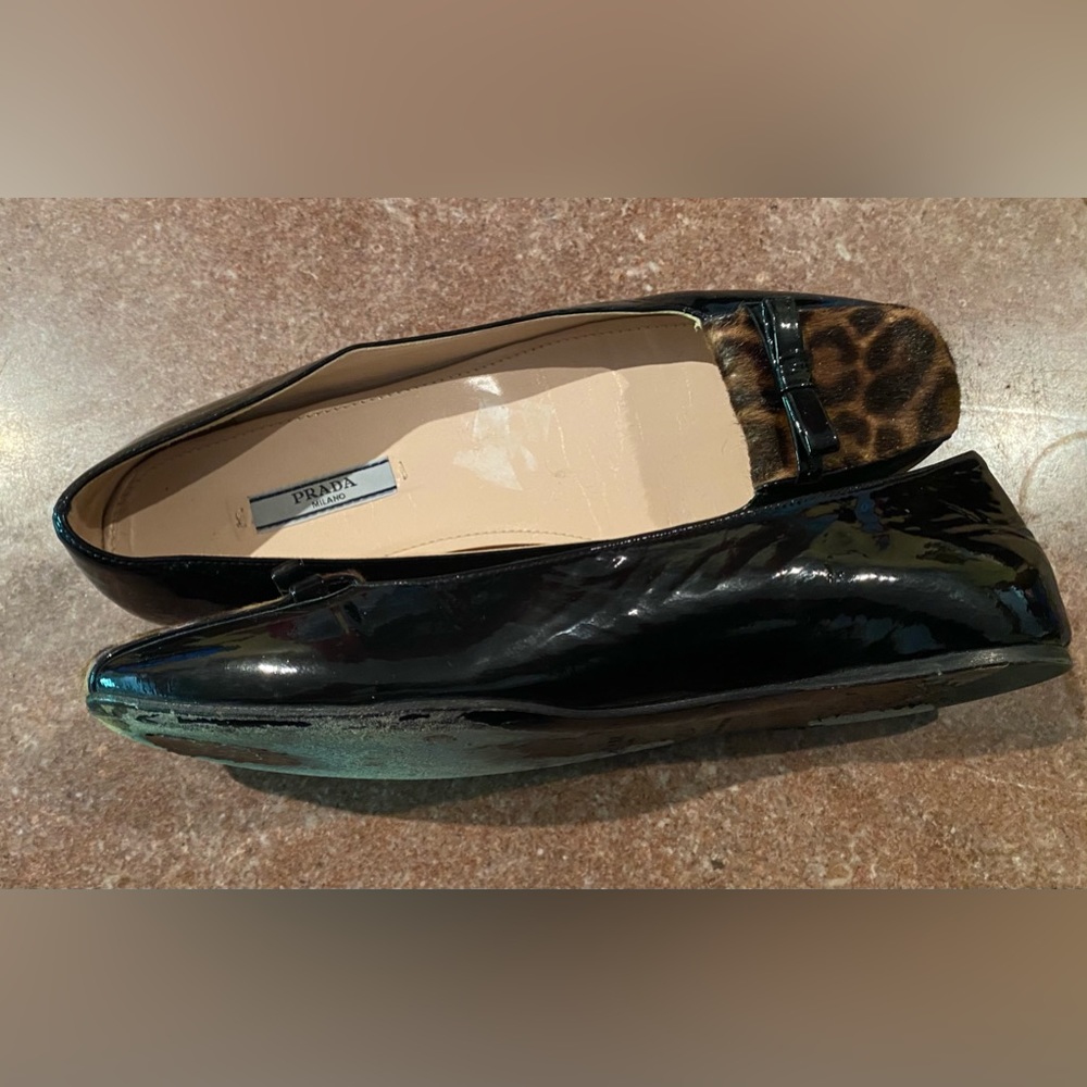 Prada leather ballerina flats Size 38.5/7.5 - Picture 5 of 5